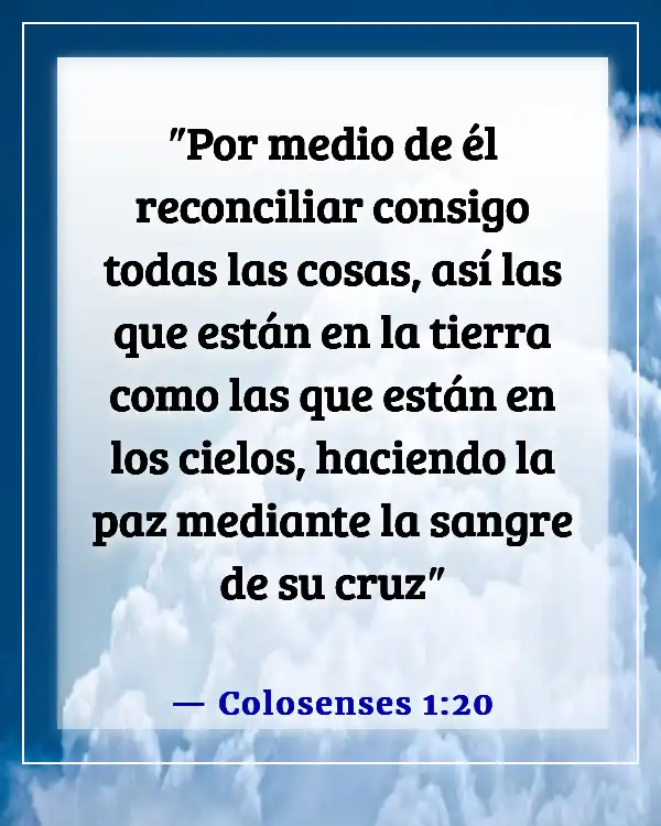 Versículos de la Biblia sobre el sufrimiento de Jesús por nuestros pecados (Colosenses 1:20)