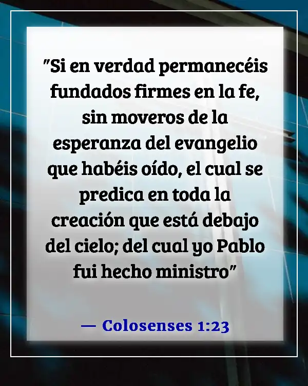 Versículo de la Biblia para la consistencia (Colosenses 1:23)