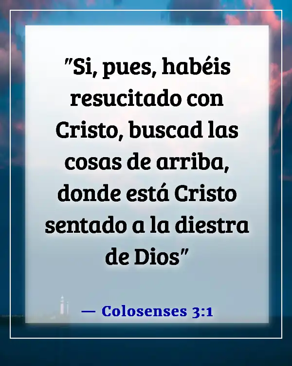 Versículos de la Biblia sobre fijar mis ojos en Jesús (Colosenses 3:1)