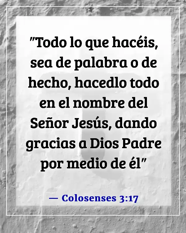 Versículo de la Biblia sobre bendiciones alimenticias (Colosenses 3:17)