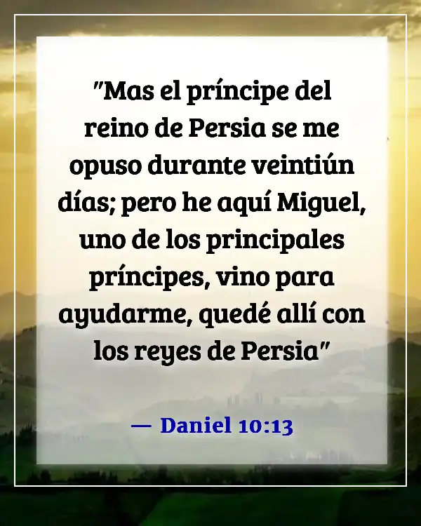 Versículos de la Biblia sobre las distracciones de Satanás (Daniel 10:13)