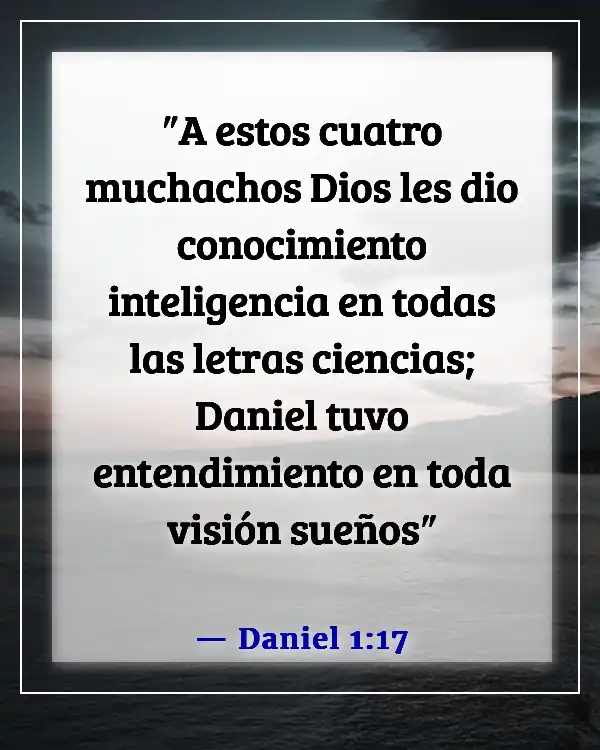 Versículos de la Biblia sobre la juventud sirviendo a Dios (Daniel 1:17)