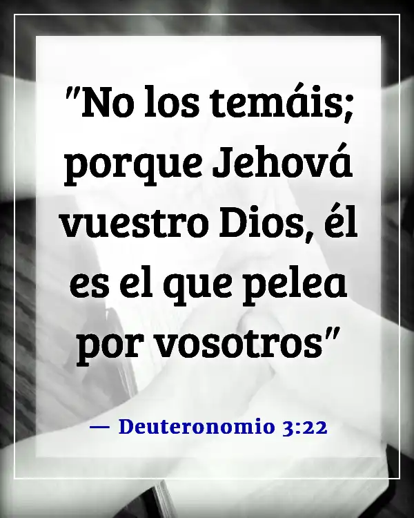 Versículos de la Biblia sobre cómo Dios pelea nuestras batallas (Deuteronomio 3:22)