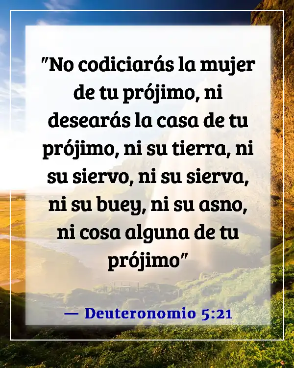 Versículos de la Biblia sobre los celos en las relaciones (Deuteronomio 5:21)