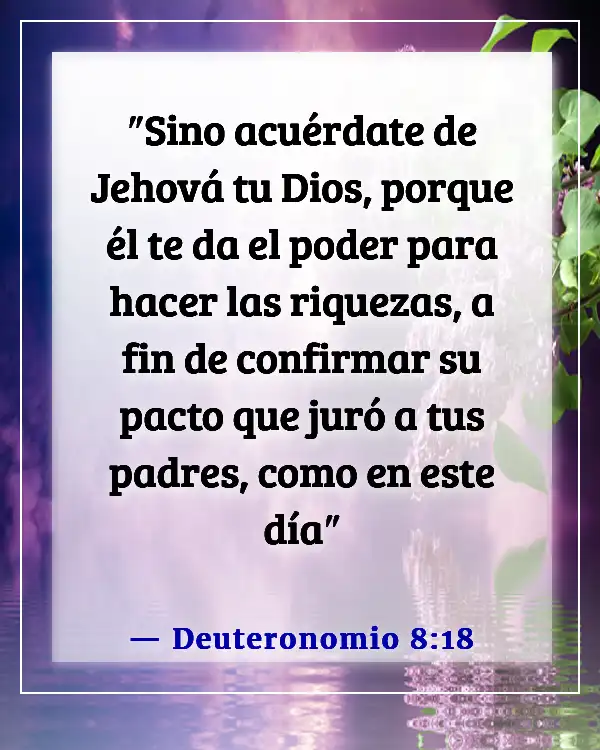 Versículos bíblicos para la dedicación de un negocio (Deuteronomio 8:18)