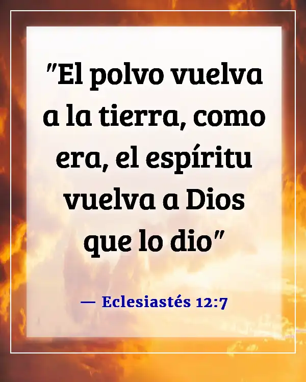 Versículos de la Biblia sobre recordar a los muertos (Eclesiastés 12:7)