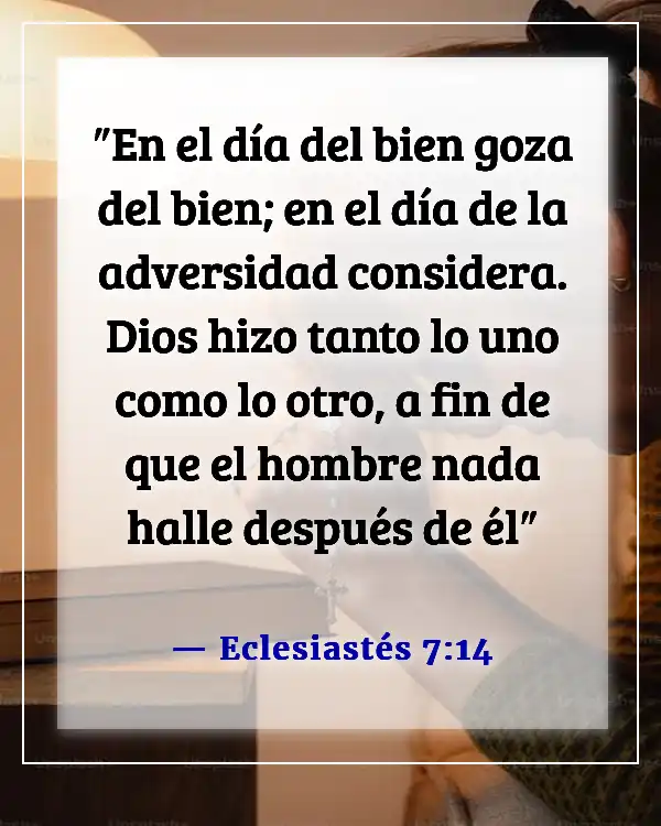 Versículos de la Biblia sobre por qué Dios permite que sucedan cosas malas (Eclesiastés 7:14)