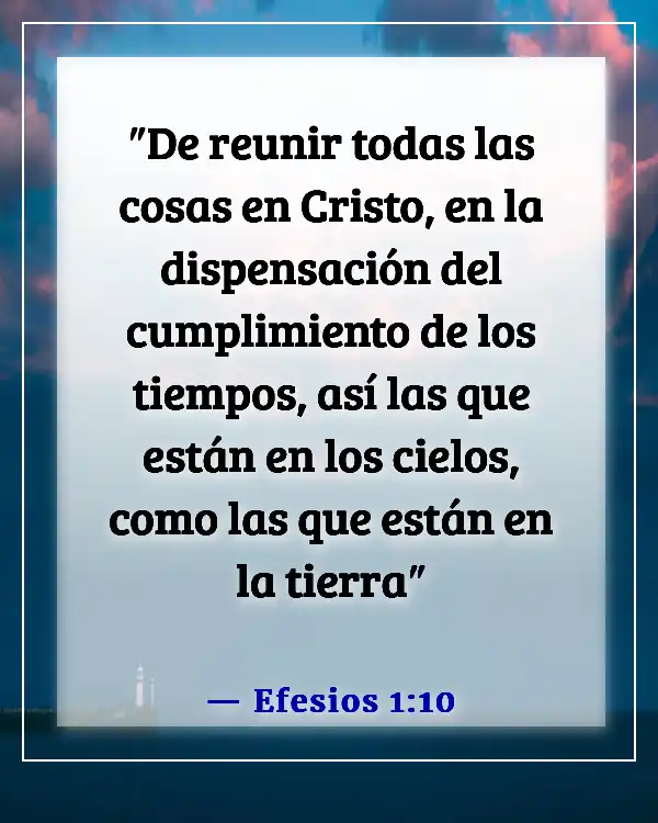 Versículos de la Biblia sobre estar en Cristo (Efesios 1:10)