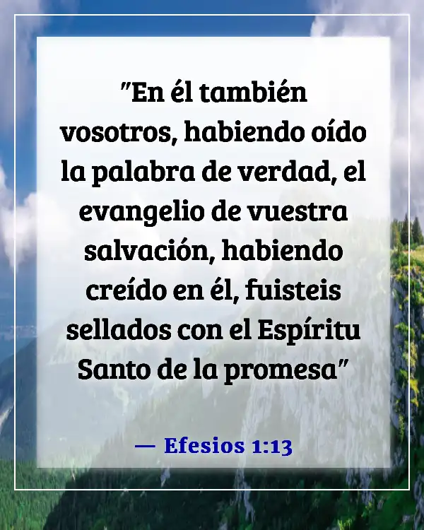 Versículos de la Biblia sobre el plan de salvación de Dios (Efesios 1:13)