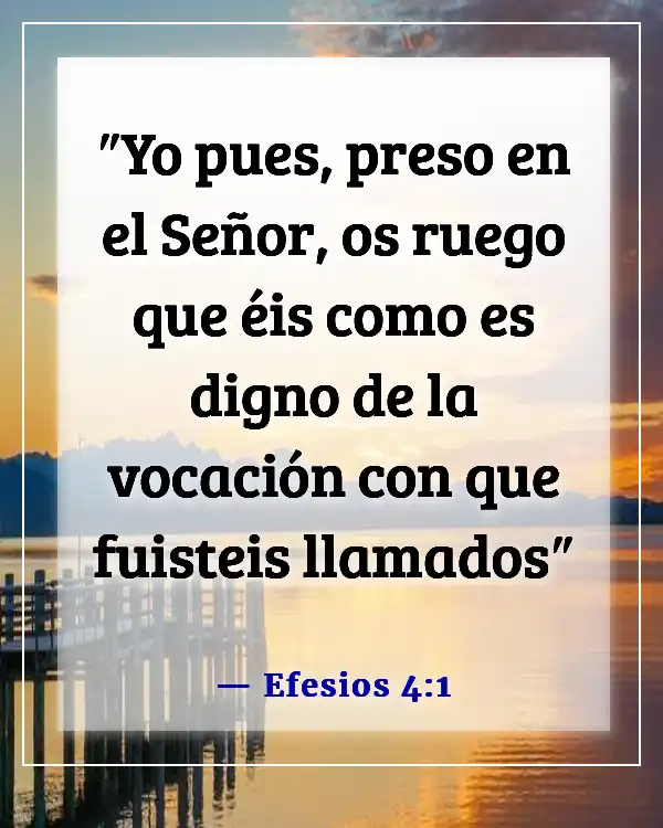 Versículos bíblicos sobre caminar en la presencia de Dios (Efesios 4:1)