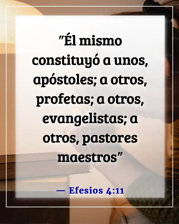 Versículos bíblicos sobre el liderazgo en la iglesia (Efesios 4:11)