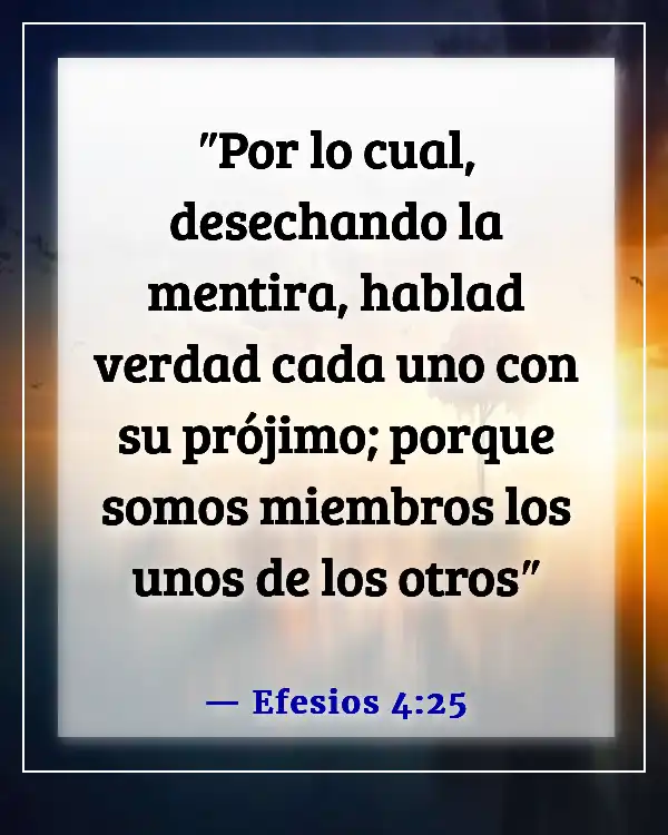 Versículos de la Biblia sobre la resolución de conflictos (Efesios 4:25)