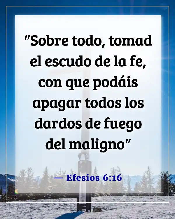 Versículos de la Biblia para alejar los espíritus malignos (Efesios 6:16)