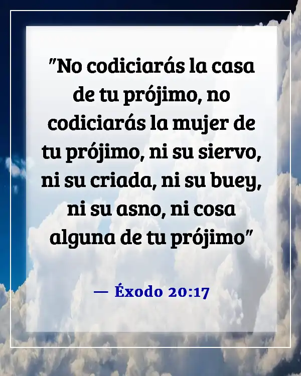 Versículos de la Biblia sobre los celos en las relaciones (Éxodo 20:17)