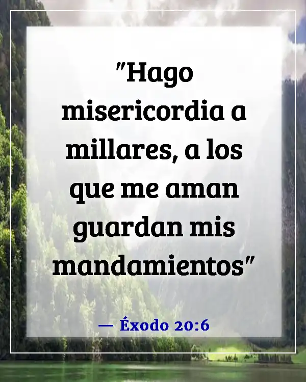 Versículos de la Biblia sobre los nietos como una bendición (Éxodo 20:6)