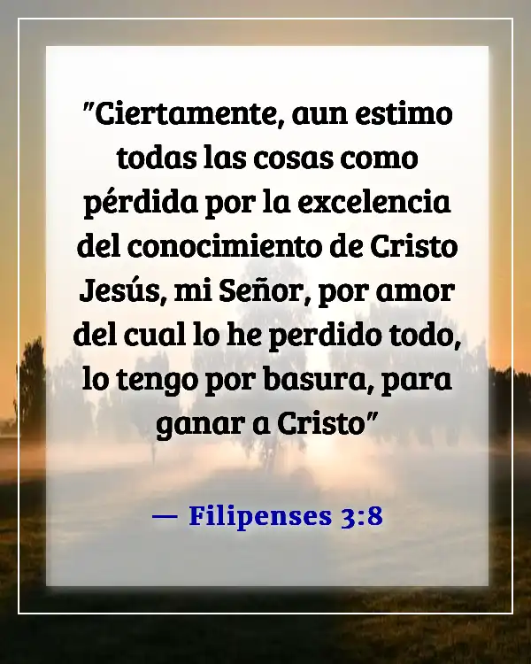 Versículos de la Biblia sobre dejar a la familia por Dios (Filipenses 3:8)