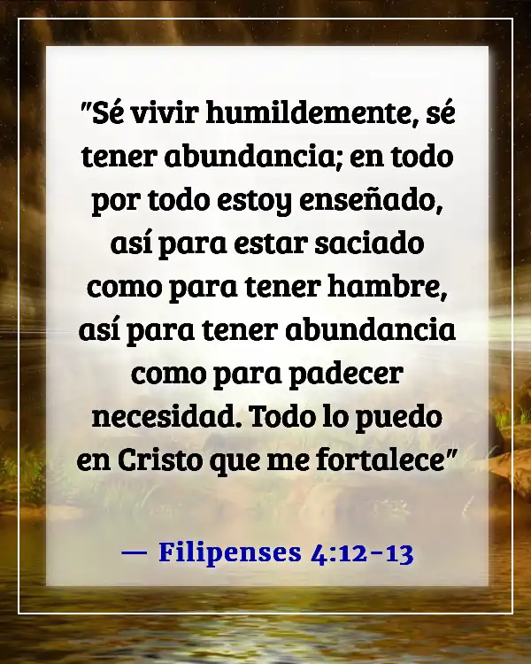 Versículo bíblico sobre pruebas y sufrimiento (Filipenses 4:12-13)