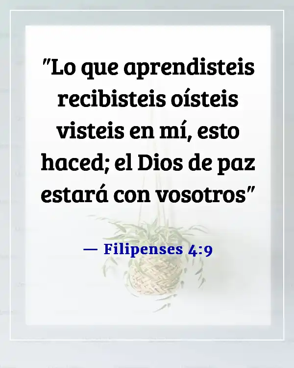 Versículos bíblicos Momentos de paz en la presencia de Dios (Filipenses 4:9)