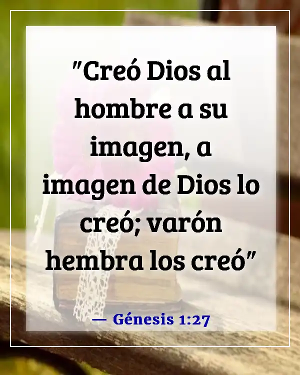 Versículos de la Biblia sobre el amor propio (Génesis 1:27)