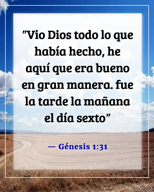 Versículos de la Biblia sobre la belleza de la naturaleza (Génesis 1:31)