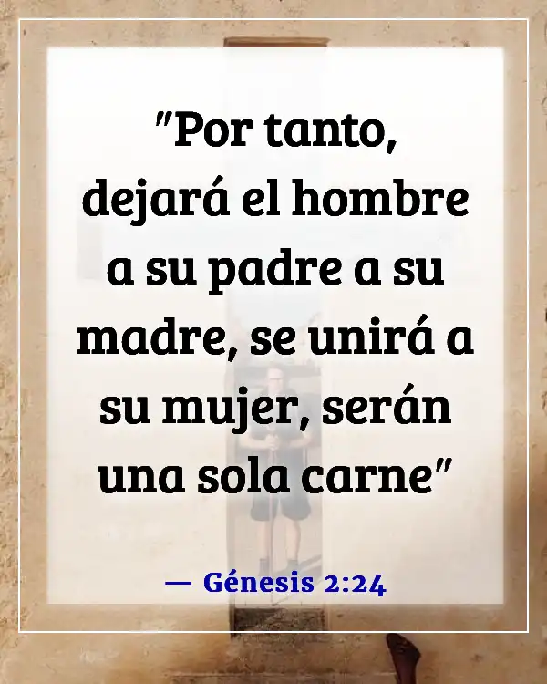 Esposo y esposa reunidos en el cielo versículo bíblico (Génesis 2:24)