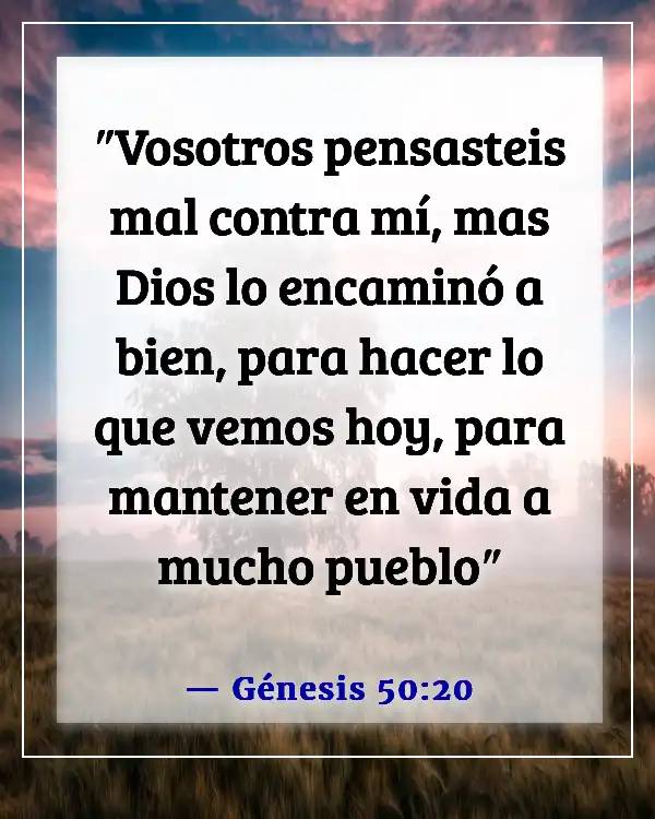 Dios tiene el control versículos bíblicos (Génesis 50:20)