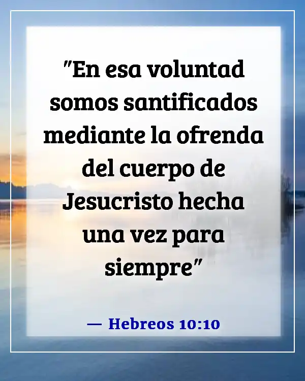 Versículos de la Biblia sobre Jesús muriendo por nuestros pecados (Hebreos 10:10)