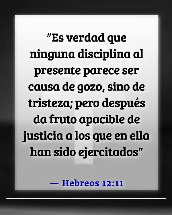 Versículo de la Biblia sobre regocijarse en pruebas y tentaciones (Hebreos 12:11)