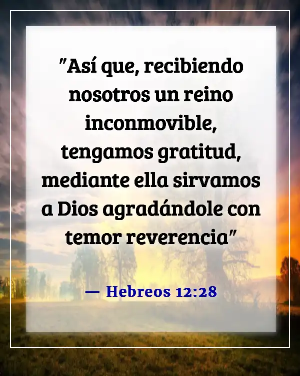 Versículos bíblicos para líderes de adoración (Hebreos 12:28)