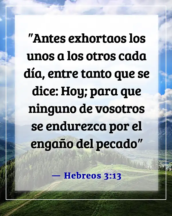 Versículos de la Biblia sobre el trabajo en equipo (Hebreos 3:13)