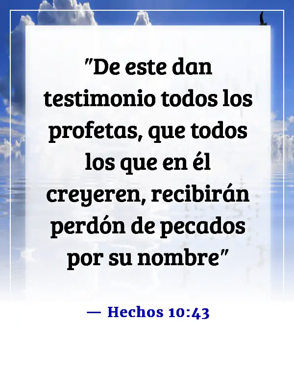 Versículos de la Biblia sobre el poder en el nombre de Jesús (Hechos 10:43)