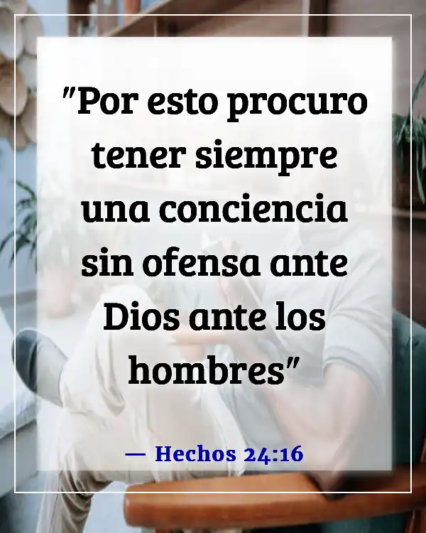 Versículos de la Biblia sobre ser un hombre de integridad (Hechos 24:16)