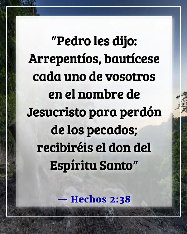 Versículos de la Biblia sobre el plan de salvación de Dios (Hechos 2:38)