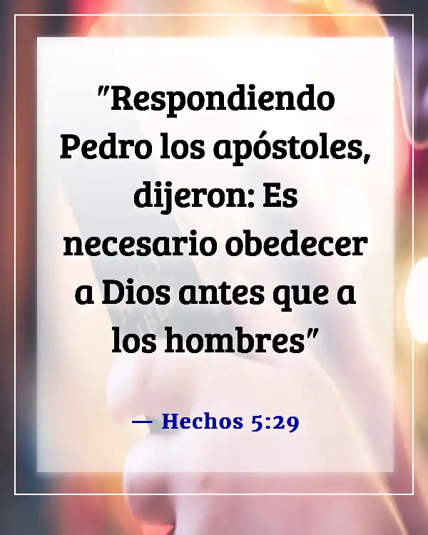 Versículo de la Biblia para el patriotismo (Hechos 5:29)