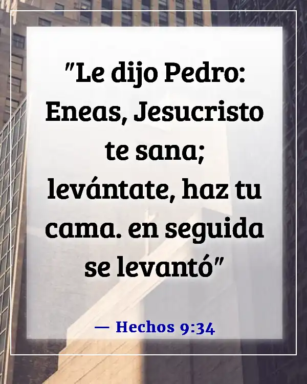 Versículos bíblicos poderosos sobre milagros (Hechos 9:34)