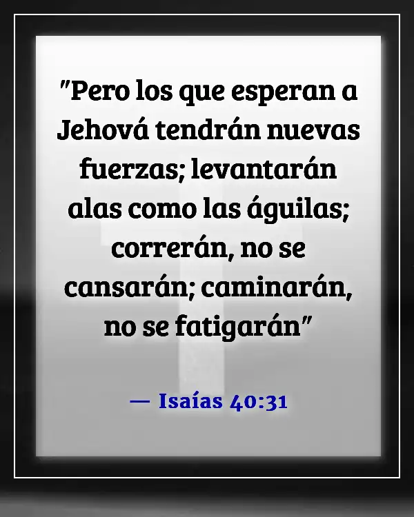 Versículos de la Biblia sobre Dios caminando con nosotros en tiempos difíciles (Isaías 40:31)