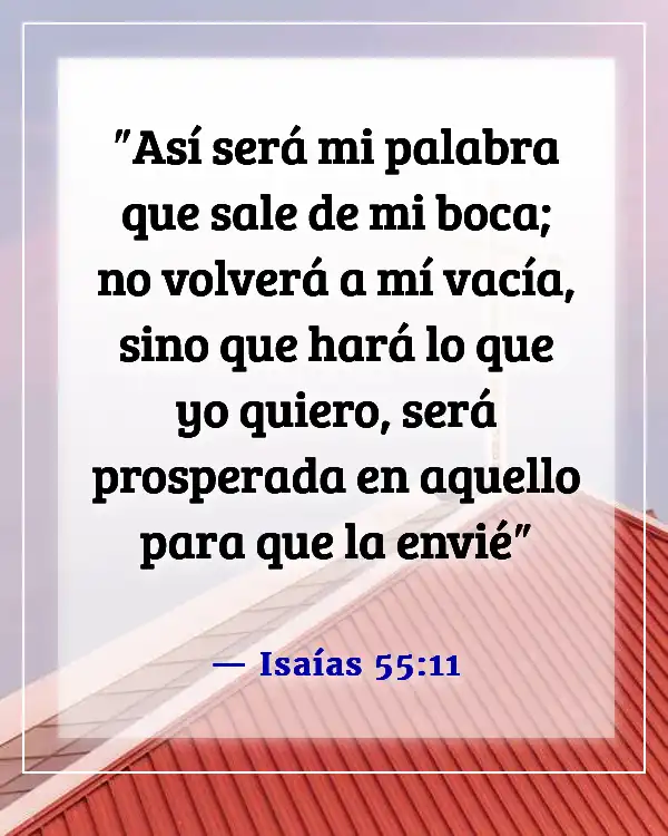 Versículos de la Biblia sobre la Palabra de Dios (Isaías 55:11)