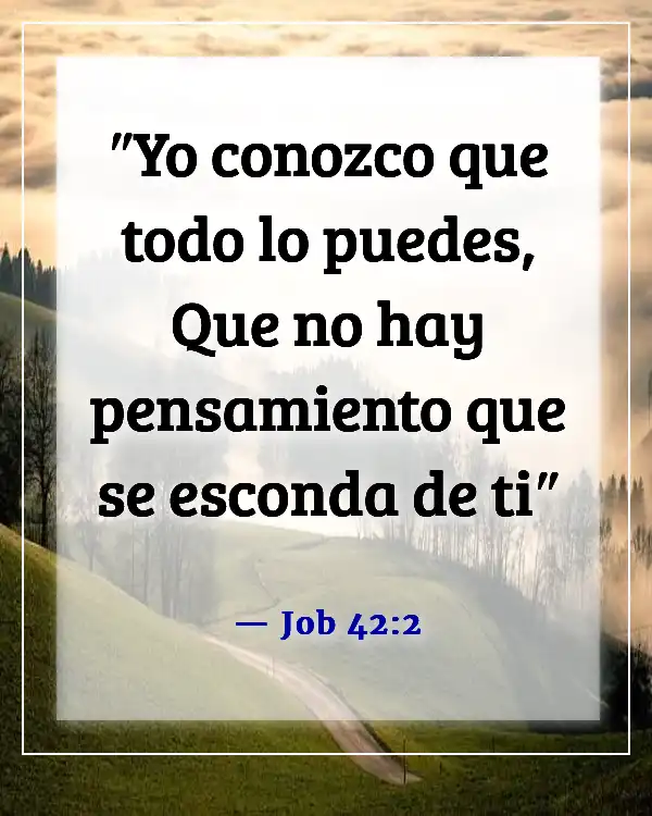 Versículos de la Biblia sobre encontrar tu propósito (Job 42:2)