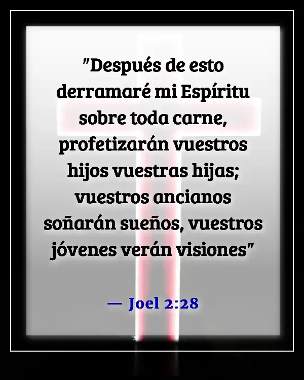 Versículos de la Biblia para orar por viajes misioneros (Joel 2:28)