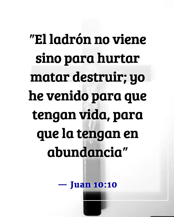 Versículos de la Biblia contra el ataque espiritual (Juan 10:10)