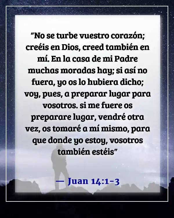 Versículos de la Biblia sobre recordar a los seres queridos (Juan 14:1-3)