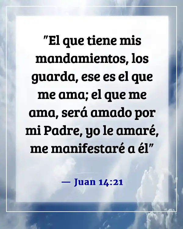 Versículos de la Biblia sobre Jesús cumpliendo la voluntad del Padre (Juan 14:21)