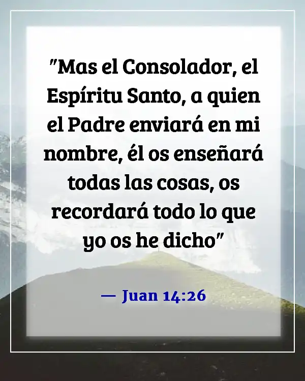 Versículos de la Biblia sobre las enseñanzas de Jesús a sus discípulos (Juan 14:26)