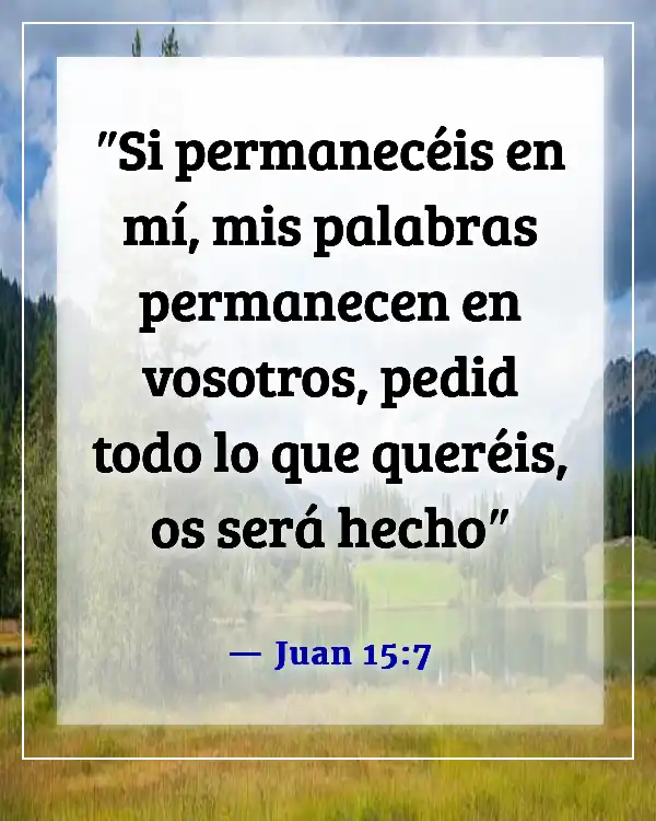 Versículos de la Biblia sobre Dios respondiendo a las oraciones (Juan 15:7)