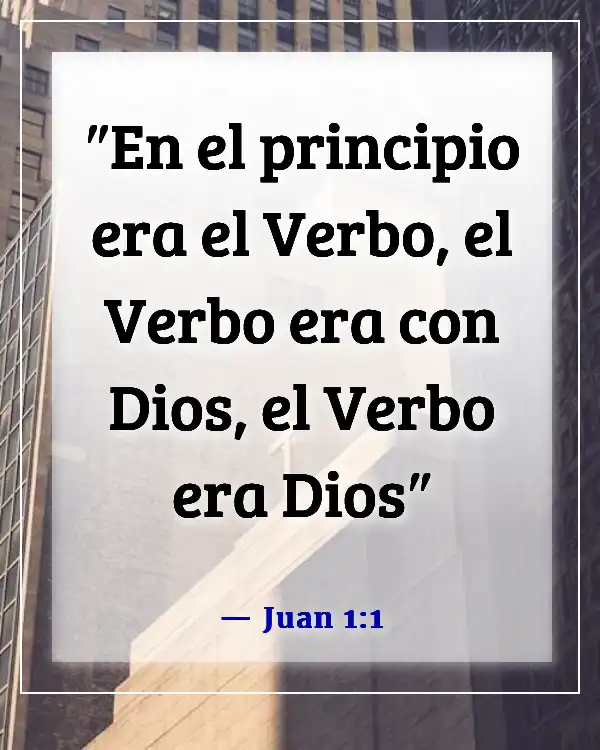 Versículos de la Biblia sobre la Palabra de Dios (Juan 1:1)