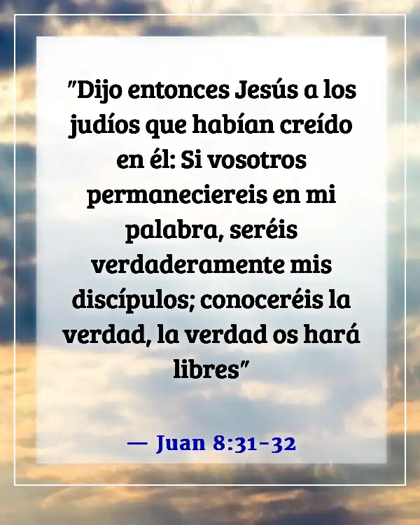 Ten cuidado con lo que alimentas tu mente con versículos bíblicos (Juan 8:31-32)