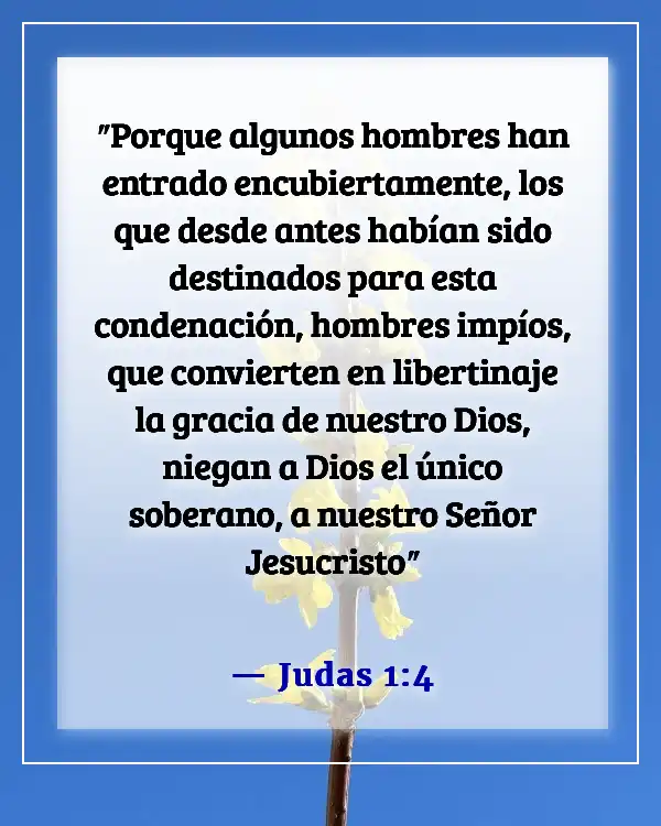 Versículos de la Biblia sobre el favor inmerecido de Dios (Judas 1:4)