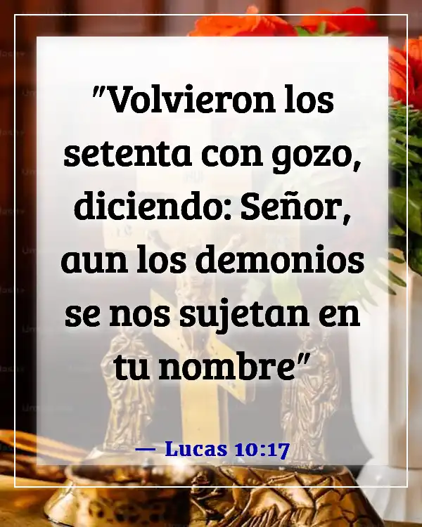 Versículos de la Biblia sobre el poder en el nombre de Jesús (Lucas 10:17)