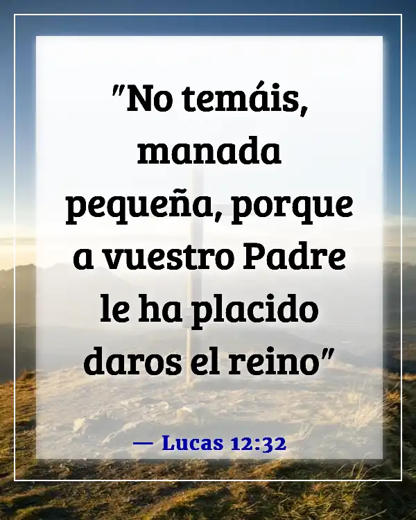 Versículos de la Biblia sobre la esperanza del cielo (Lucas 12:32)