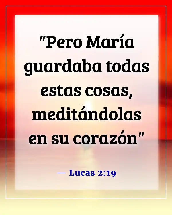 Versículo de la Biblia sobre el amor de una madre por su hijo (Lucas 2:19)